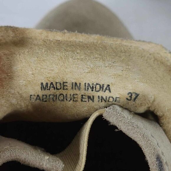 Free People Women's Brady US6,5 EU37 Taupe Suede Slip On Flat Boho Loafer Shoes - Picture 12 of 12